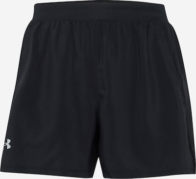 Pantaloni sport 'Launch 5' UNDER ARMOUR pe negru / alb, Vizualizare produs