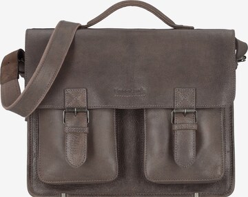 Greenland Nature Document Bag 'Nature' in Brown: front