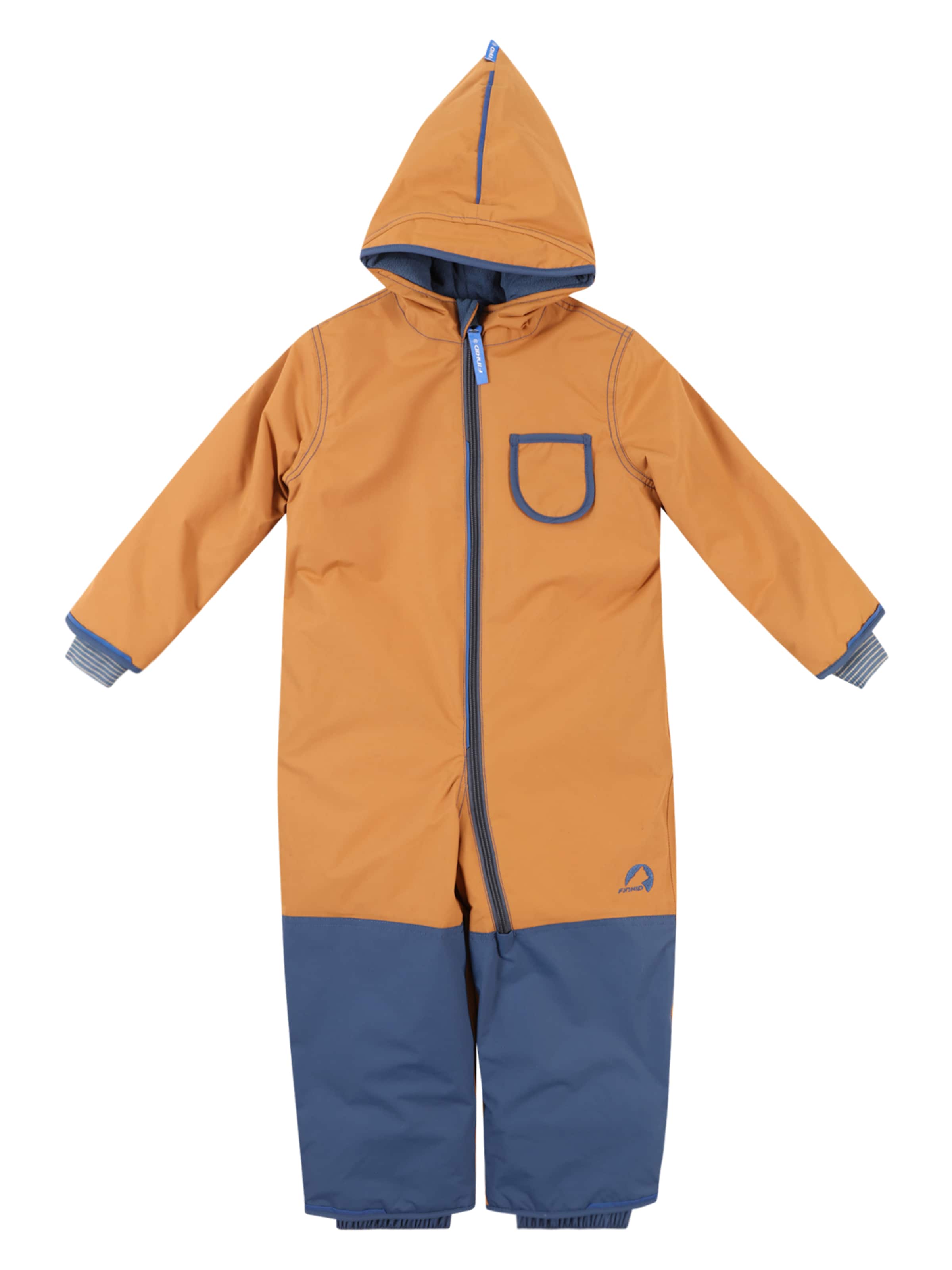 FINKID Λειτουργικό κουστούμι 'PIKKU' σε κίτρινο: μπροστά