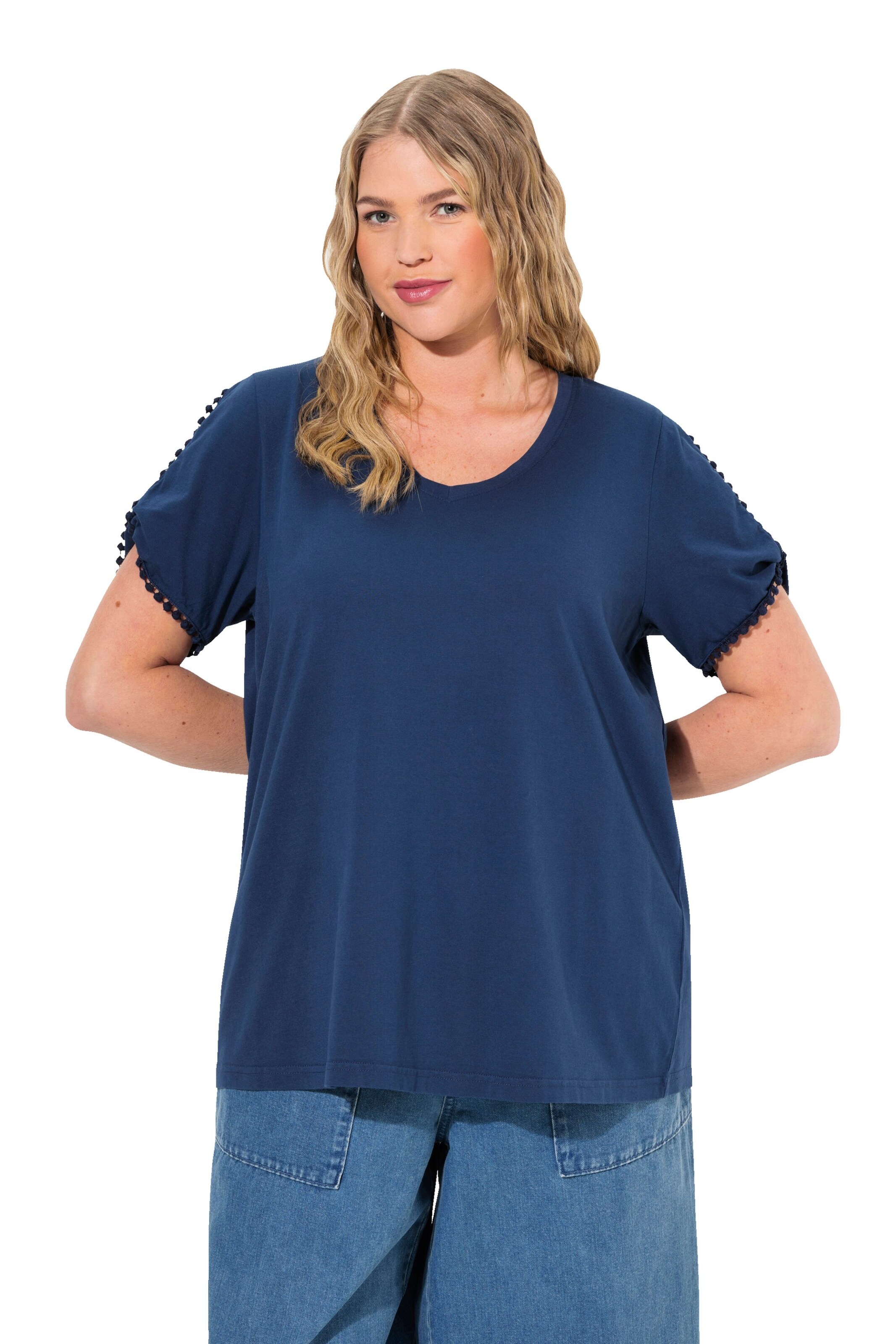 Ulla Popken Shirt in Blau: Vorderseite