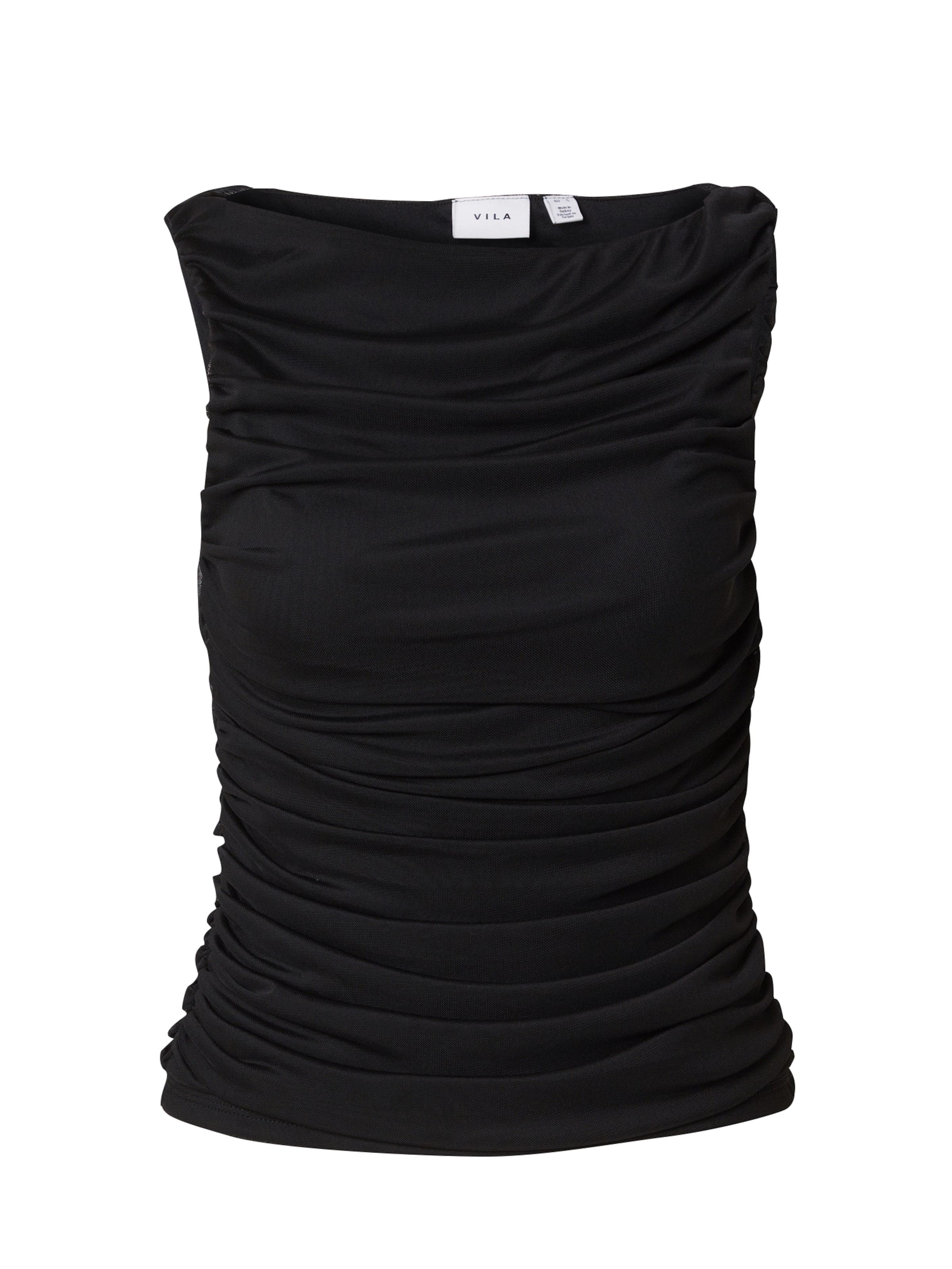 VILA Top 'VIElena' – černá: přední strana