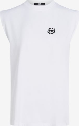 Karl Lagerfeld Top in White: front