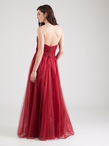 Robe de soirée mascara en rouge