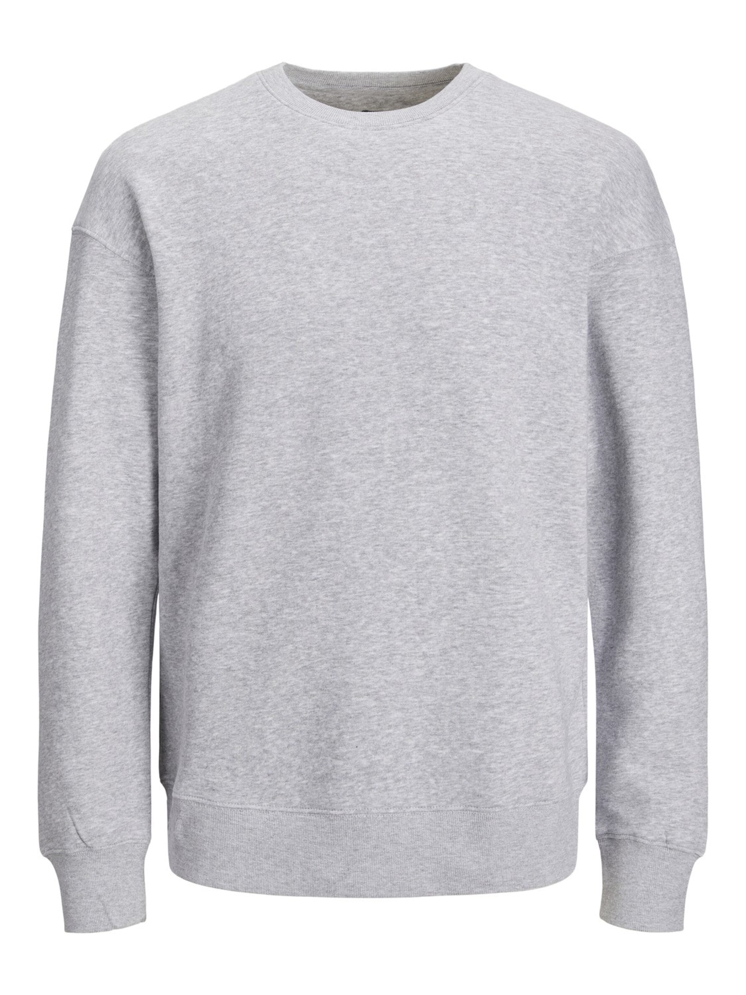 Jacks & Jones Sweatshirt 'Herren Sweatshirt'‌‌‌‌‌‌‌‌ in Grau: Vorderseite