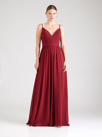 mascara Evening Dress in Red: front