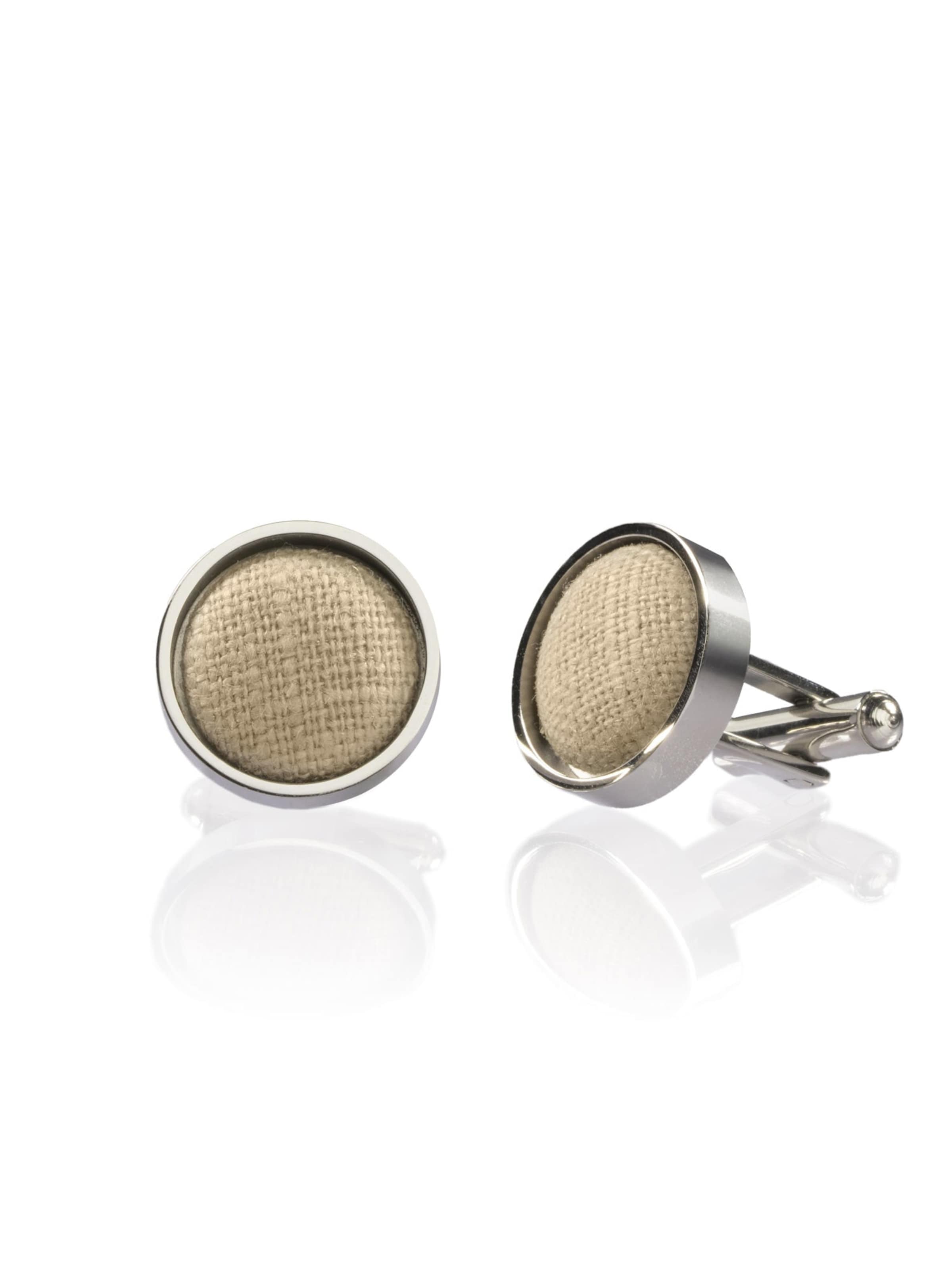 FAFIGO Cufflinks 'Nonno Nevio' in Beige: front