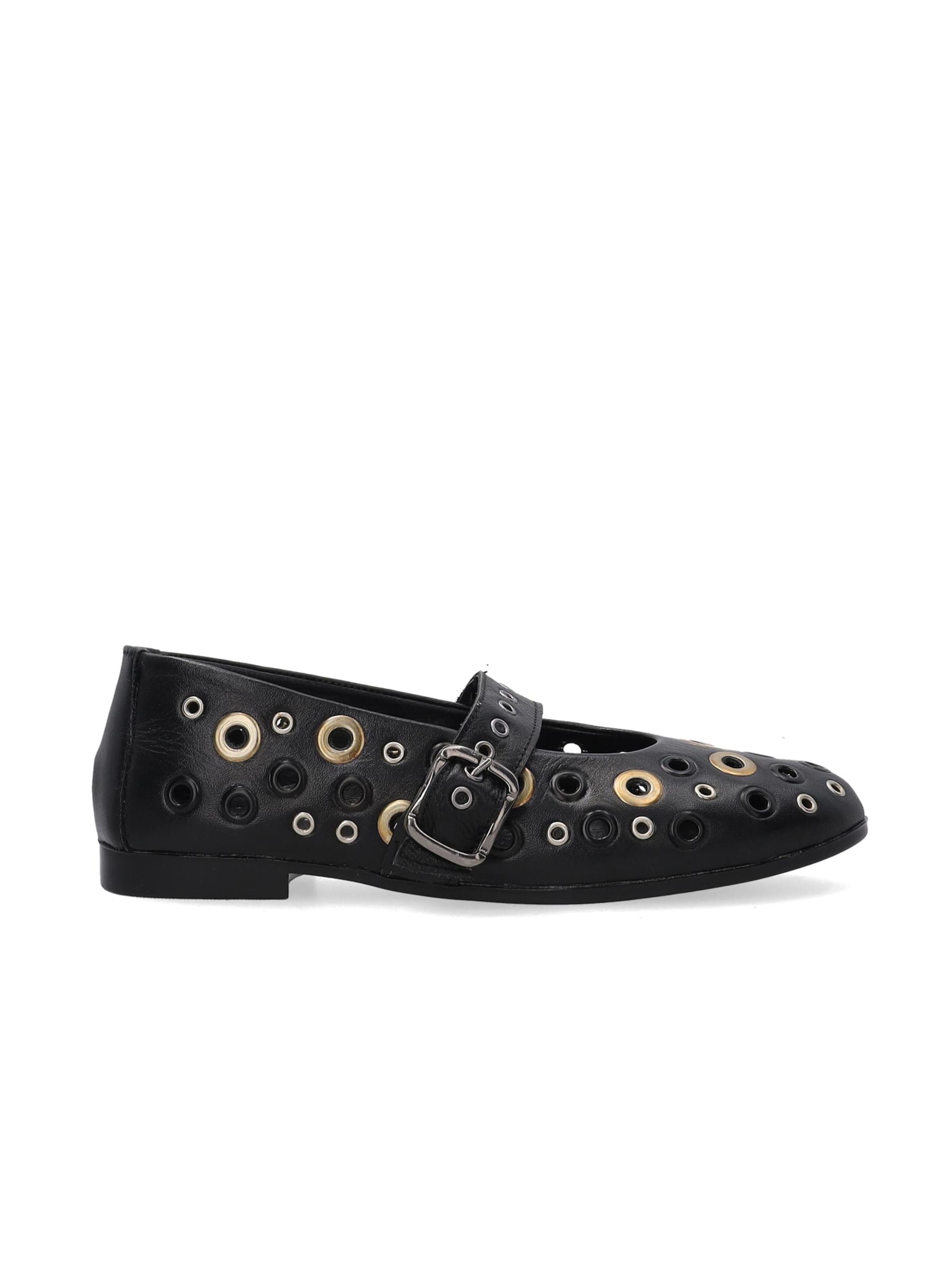 VENEZIA Ballet Flats in Black