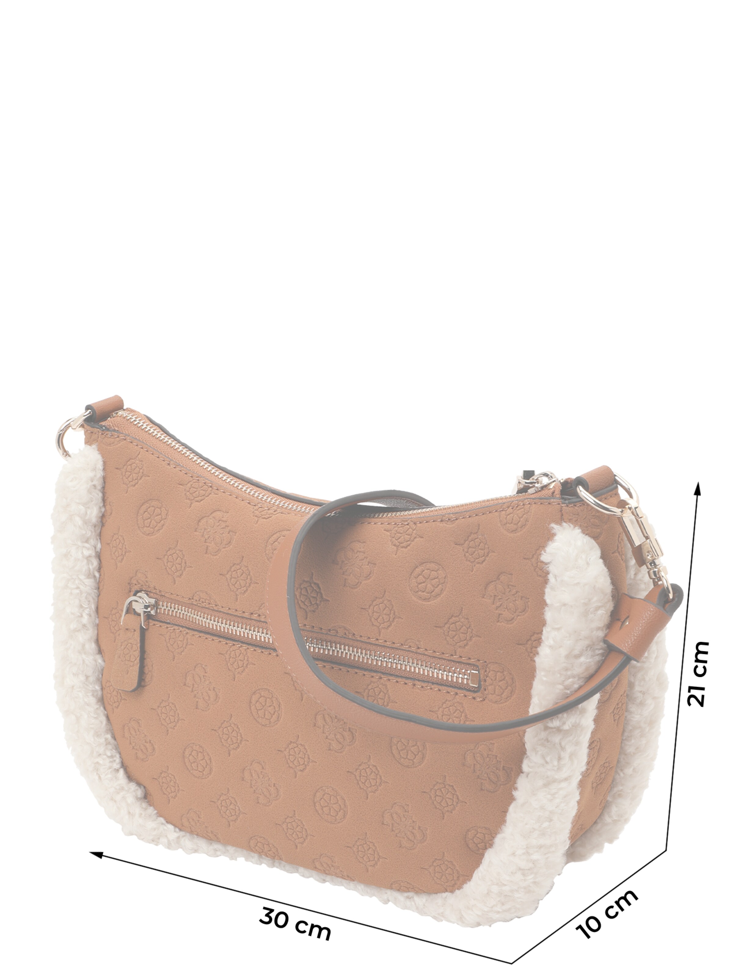 GUESS Schultertasche 'Davika' in Braun