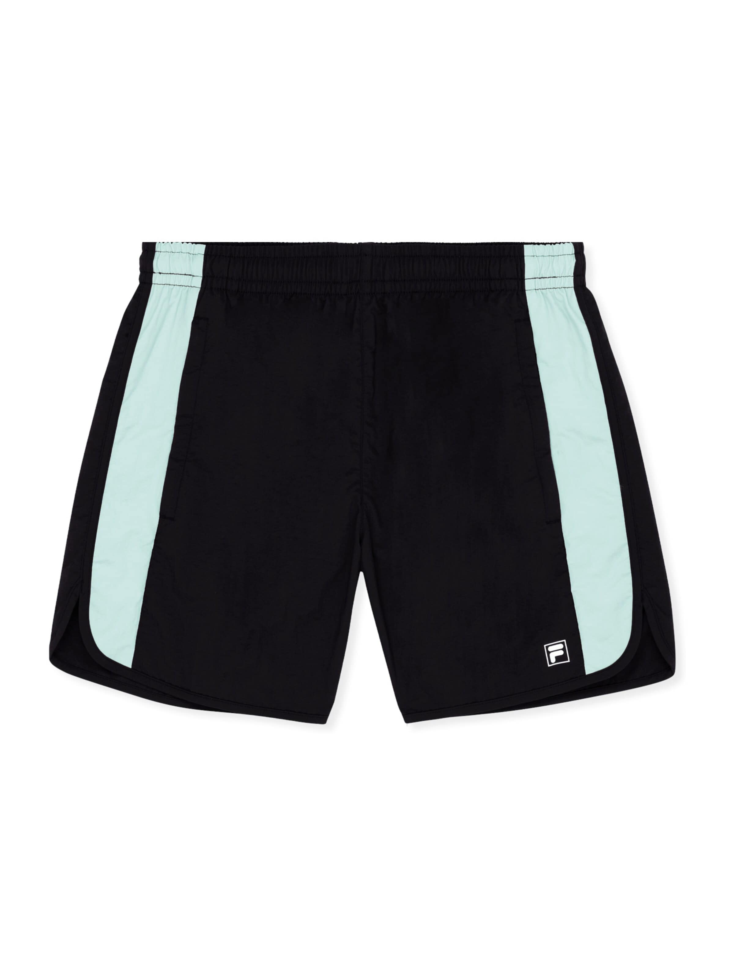 FILA Badeshorts 'MASSA relaxed blocked beach shorts'‌‌‌‌‌‌‌ in Schwarz