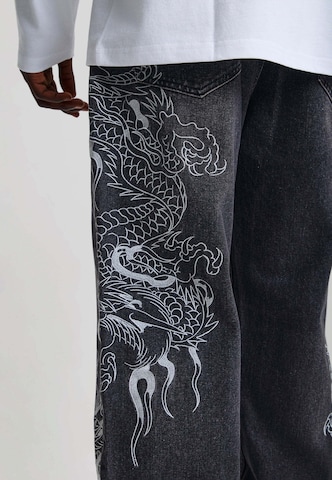 Ed Hardy - Loosefit Calças de ganga em preto