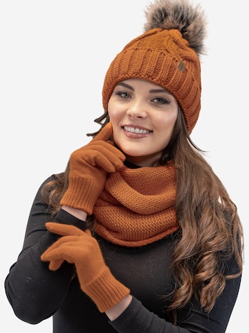 Vivisence Full Finger Gloves '7014R' in Orange