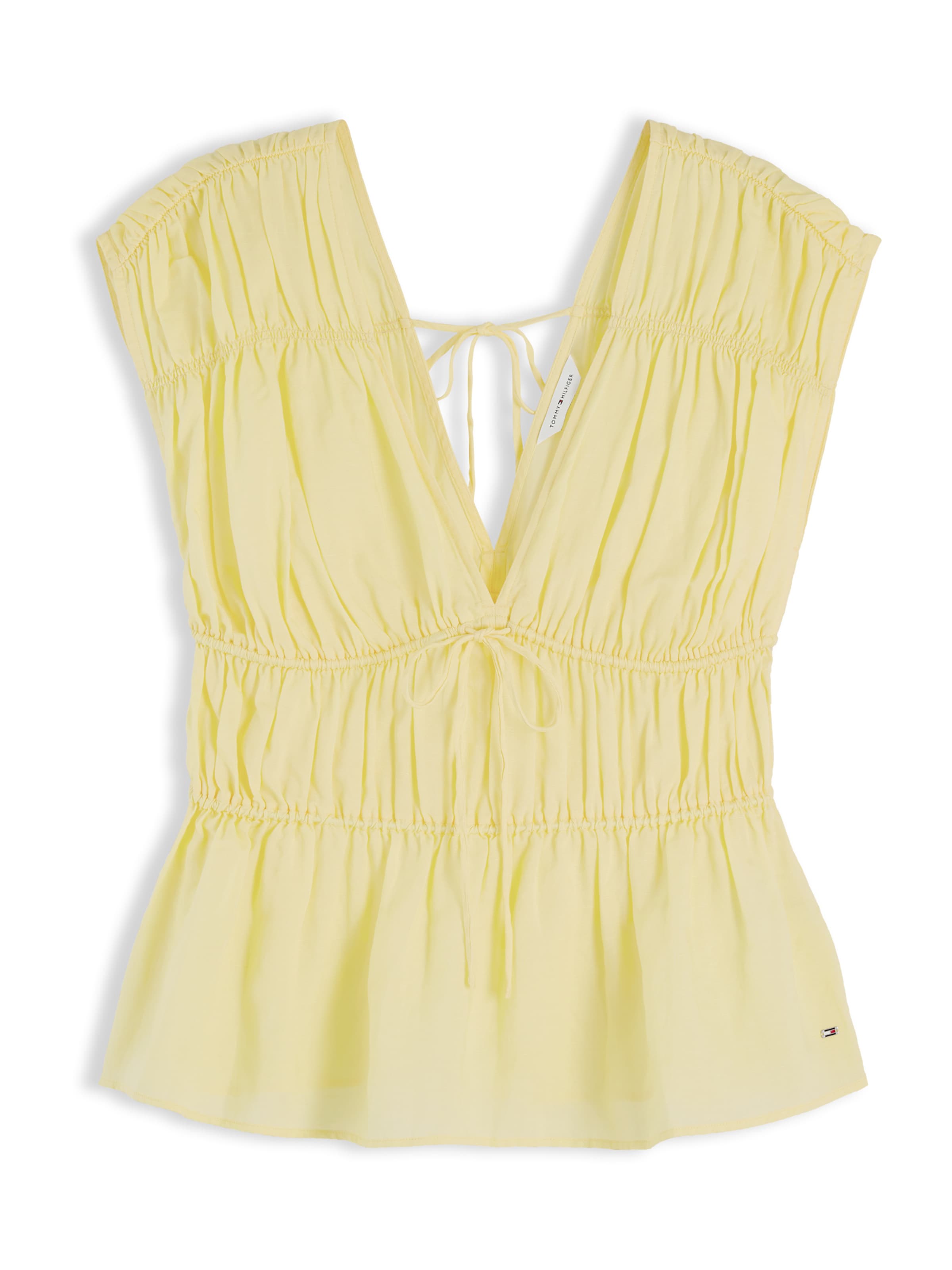 TOMMY HILFIGER Топ в Желтый: спереди