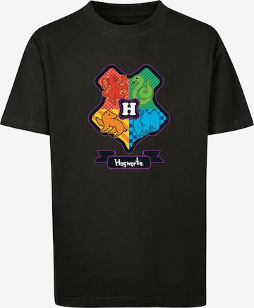 F4NT4STIC Shirt 'Harry Potter Hogwarts Junior' in Black: front