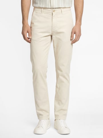 Nils Sundström Regular Chino in Beige: voorkant