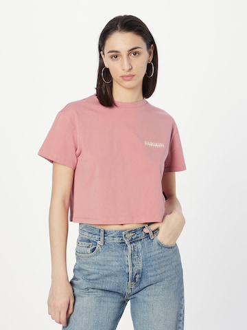 T-shirt 'CENEPA' NAPAPIJRI en rose : devant