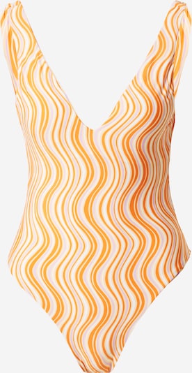 Costum de baie întreg Seafolly pe mov liliachiu / portocaliu caisă / portocaliu mandarină / alb, Vizualizare produs