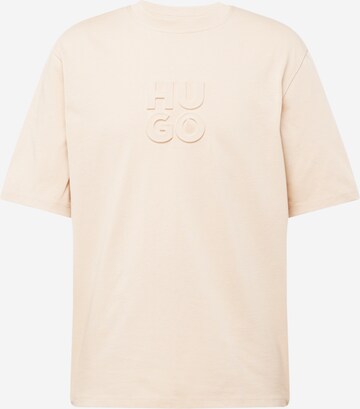 HUGO Bluser & t-shirts 'Dleek' i beige: forside