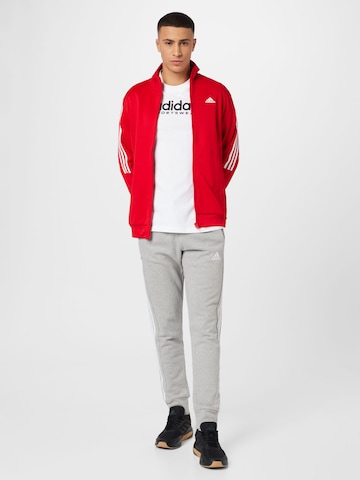 ADIDAS SPORTSWEAR Tapered Urheiluhousut 'Essentials' värissä harmaa