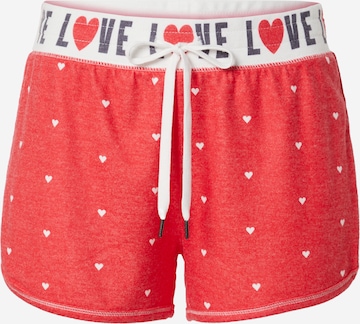 PJ Salvage - Calças de pijama em vermelho: frente