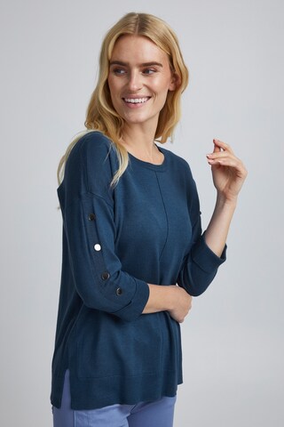 Fransa Sweater in Blue: front