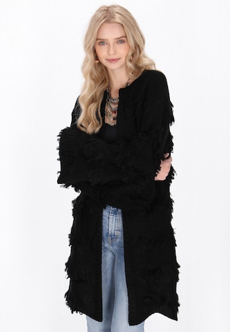 Cardigan IZIA en noir : devant