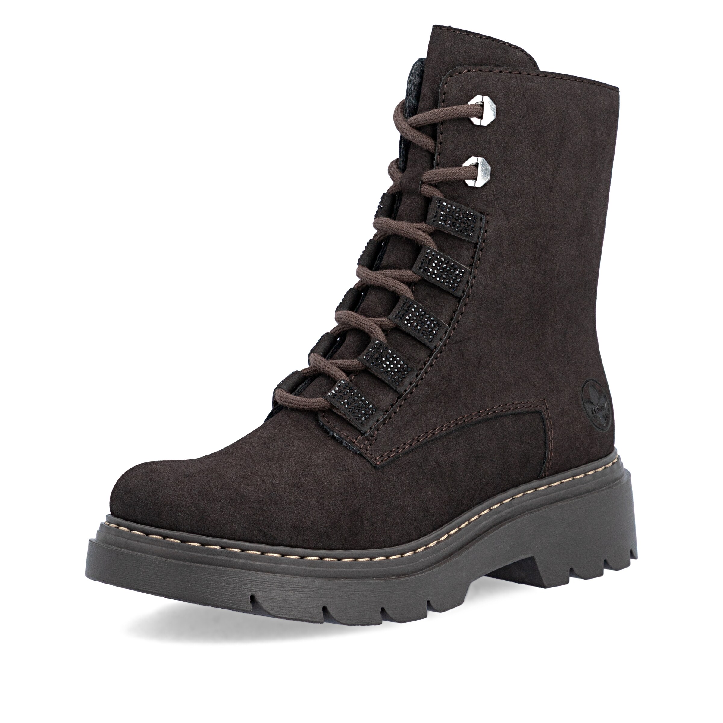 Bottines Rieker en marron : devant