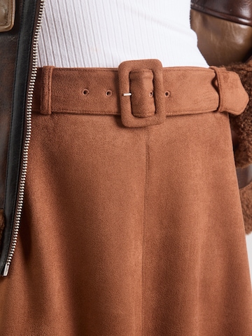 MORE & MORE Φούστα 'Alcantara' σε καφέ