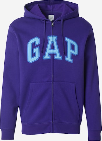 GAP - Sudadera con cremallera 'HERITAGE' en lila: frente