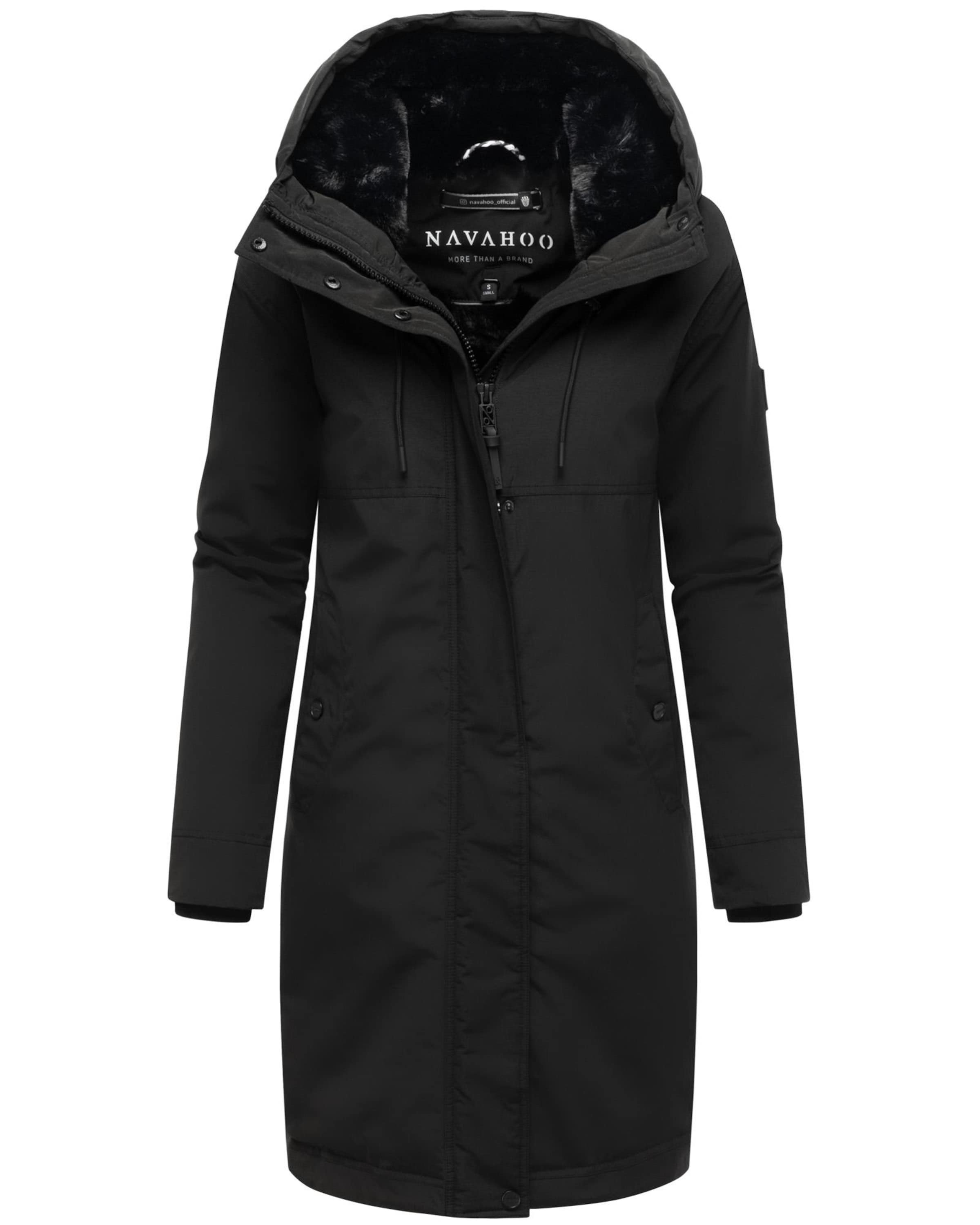 NAVAHOOZimski kaput 'Hageltanz 14' - crna boja