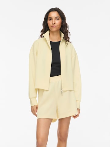 VILA - Sudadera con cremallera 'VILoana' en amarillo: frente