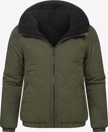 Ragwear Winterjacke 'Qaria' in Grün: Vorderseite