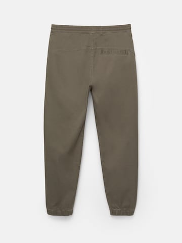Pull&Bear Tapered Nadrág - zöld
