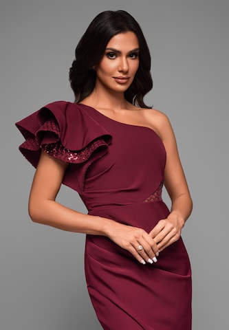 Ombre Avondjurk in Rood