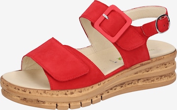WALDLÄUFER Sandals in Red: front