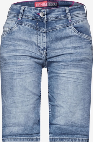 CECIL Slimfit Shorts in Blau: predná strana