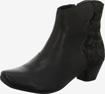 Bottines THINK! en noir : devant