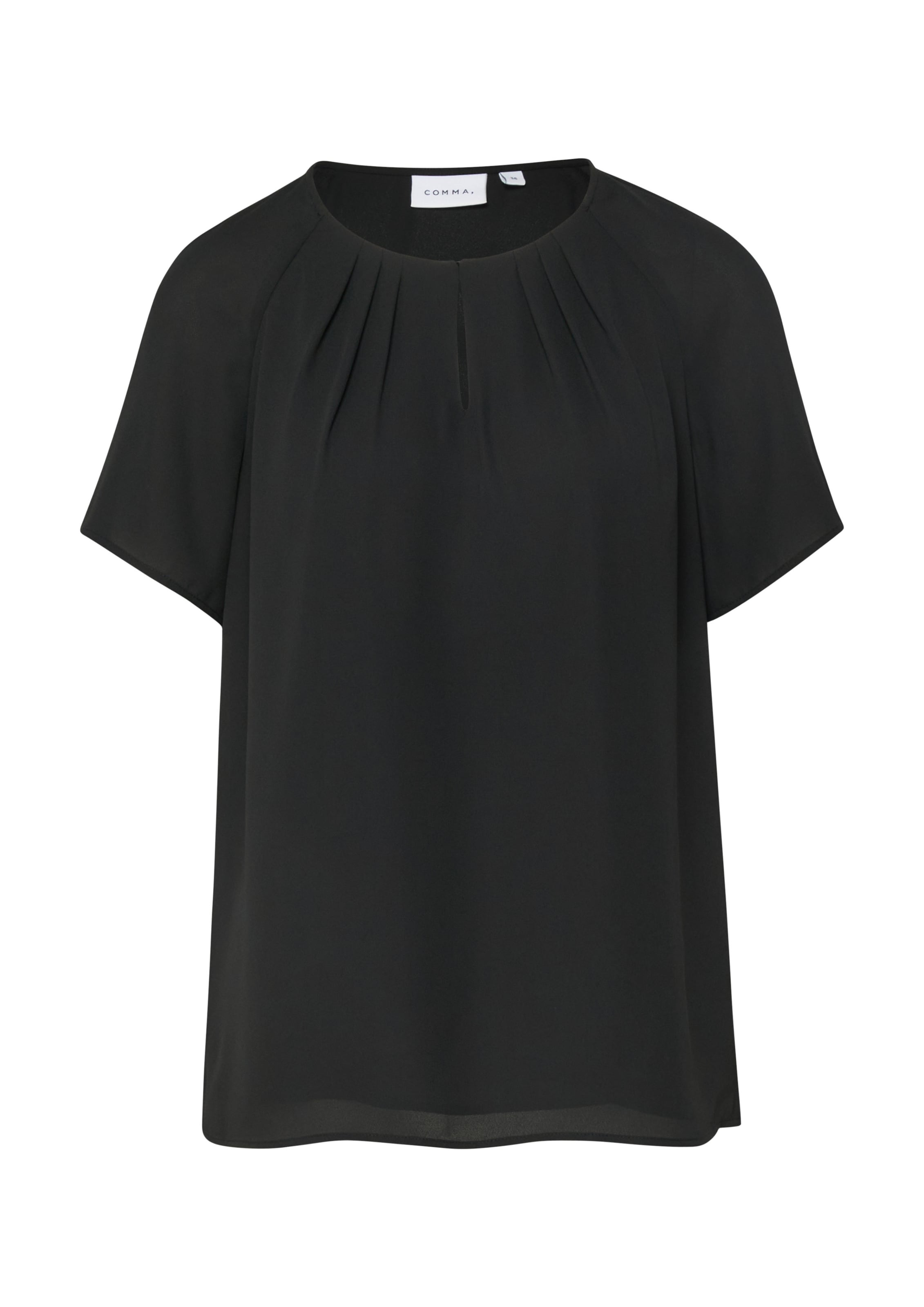 COMMA Bluse in Schwarz: Vorderseite