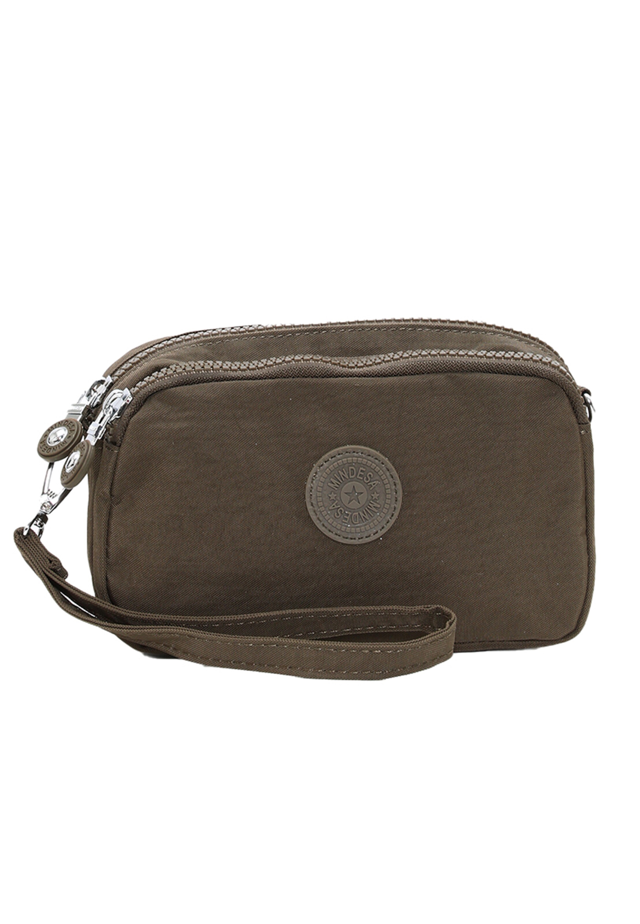 Sac à bandoulière Mindesa en marron : devant