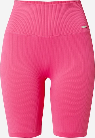 aim'n Skinny Workout Pants in Pink: front