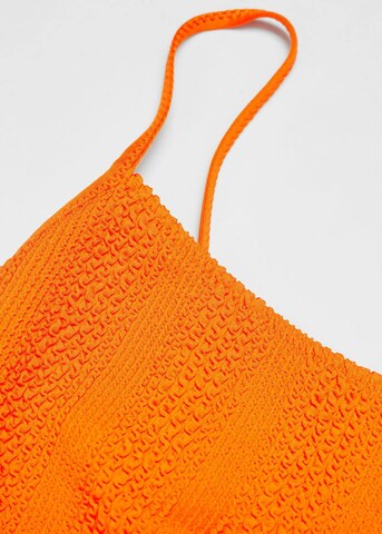 MANGO Bustier Badeanzug 'Ocean' in Orange