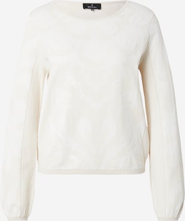 balta monari Megztinis: priekis