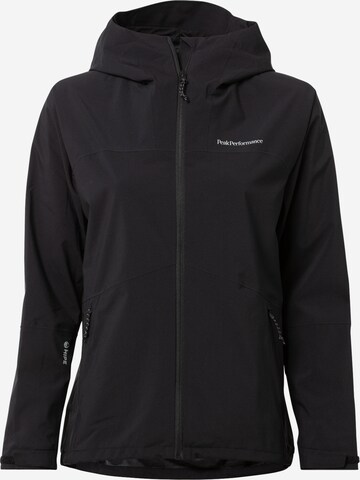 PEAK PERFORMANCE Outdoorjacke 'Nightbreak' in Schwarz: predná strana