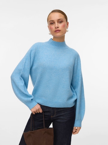 VERO MODA Sweater 'VMLeaf' in Blue: front