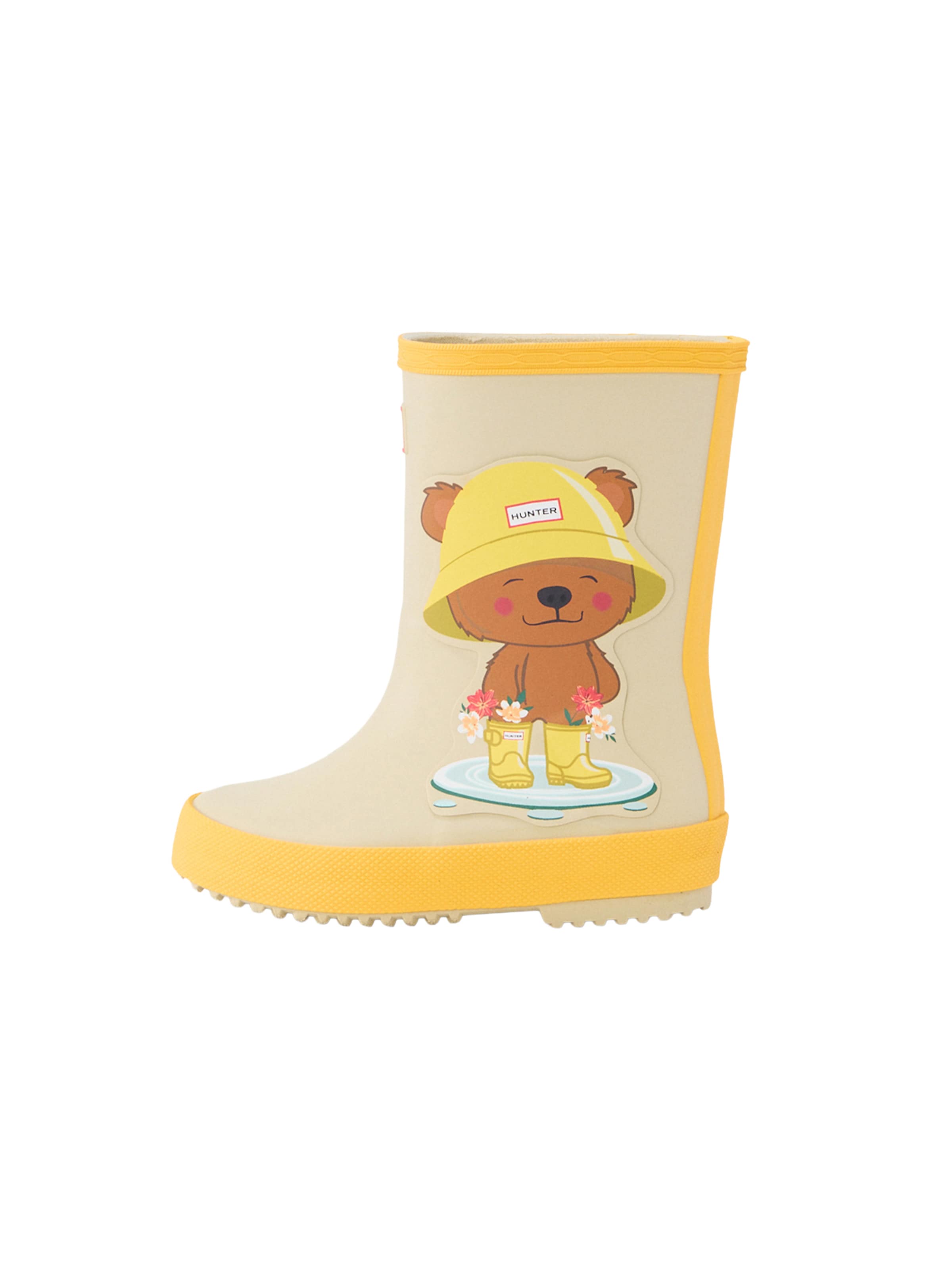 HUNTER Regenlaarzen 'FIRST BEAR' in Geel: voorkant