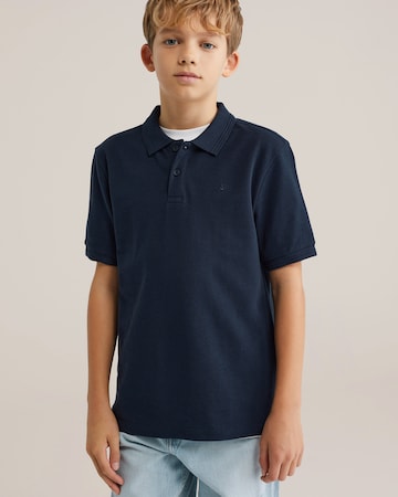 Tricou de la WE Fashion pe albastru: față