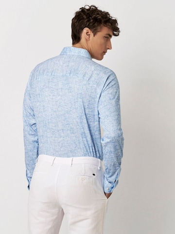 DESOTO Slim fit Overhemd in Blauw