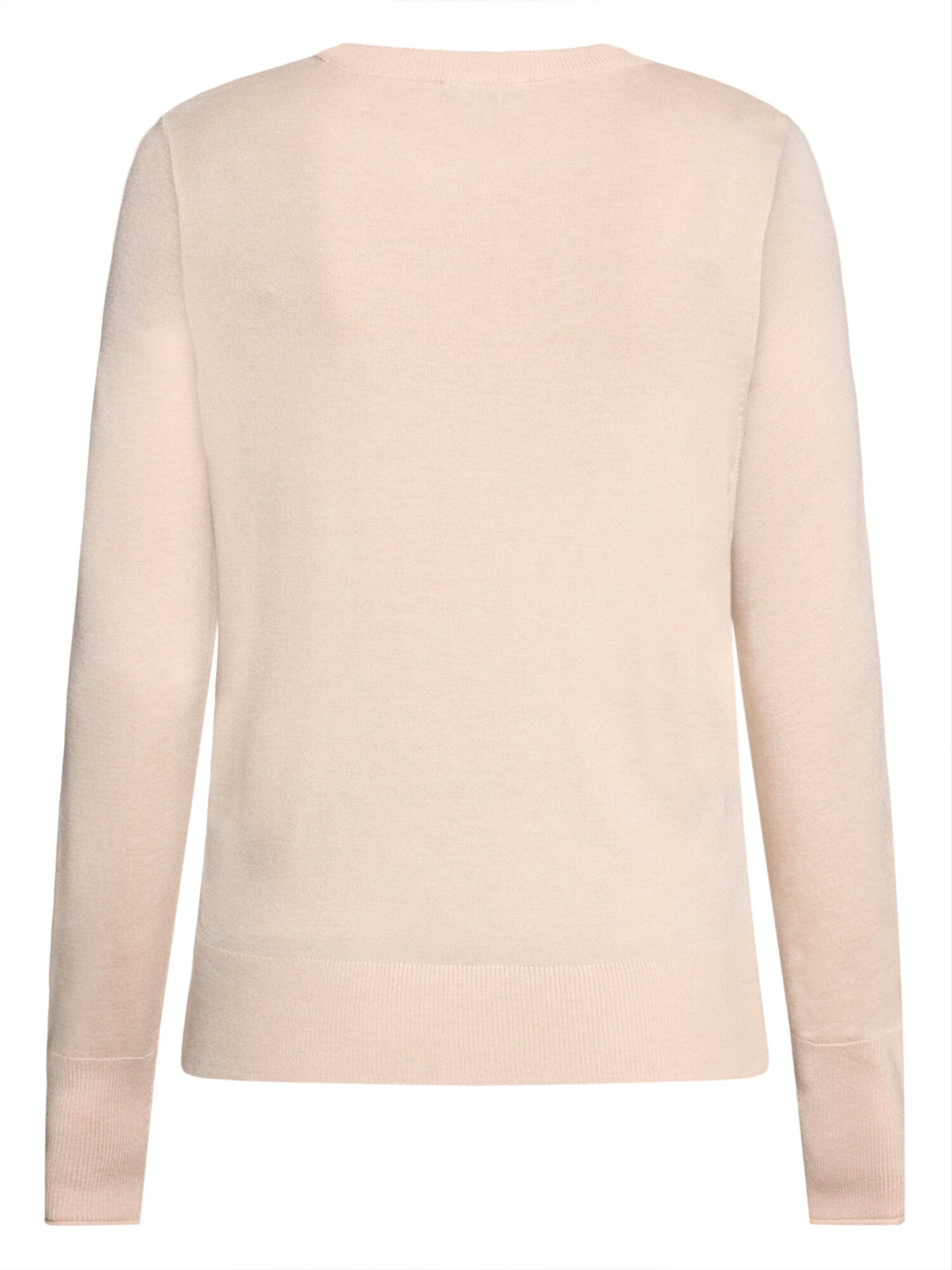zero Feinstrickpullover mit Stehkragen in Beige