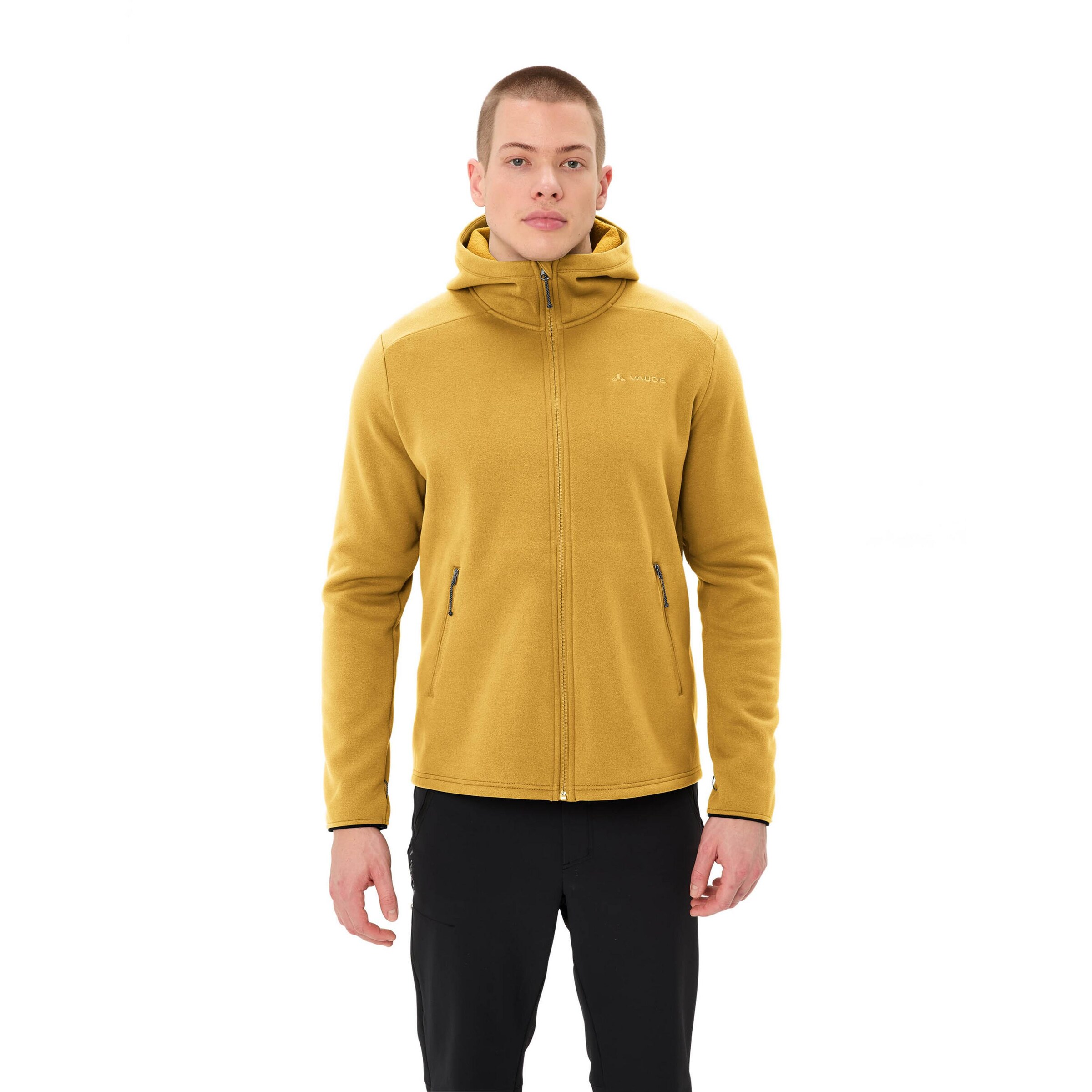 VAUDE Fleecejacke 'Idris' in Gelb: Vorderseite