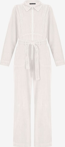 FRESHLIONS Jumpsuit 'Gabriela' in Wit: voorkant