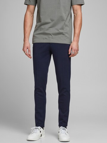 Coupe slim Pantalon chino 'Marco Phil' JACK & JONES en bleu : devant